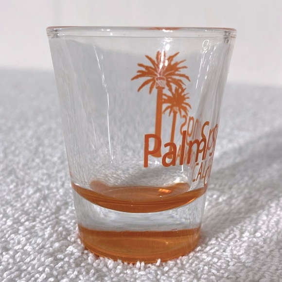 Vintage Clear Glass Palm Springs Souvenir Shot Glass - Picture 5 of 7